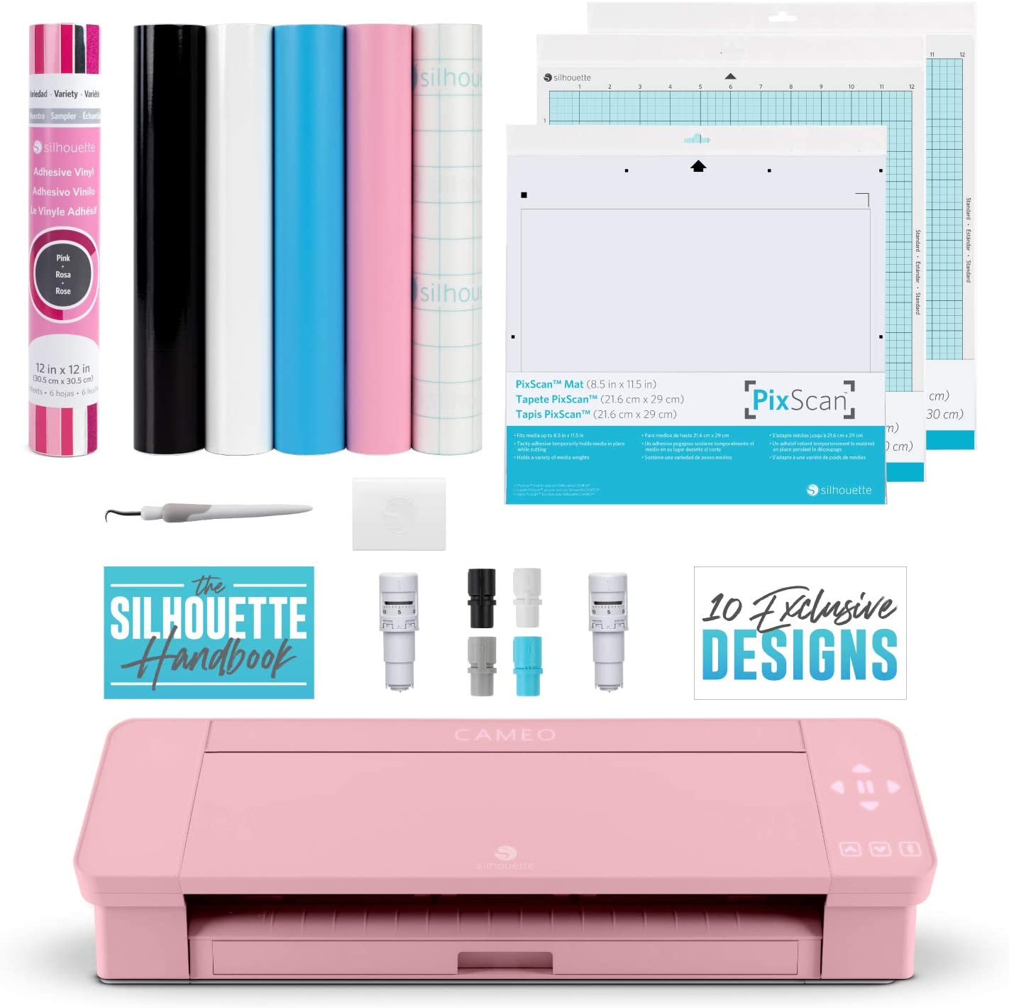 Silhouette Cameo 4 - Pink Vinyl Bundle