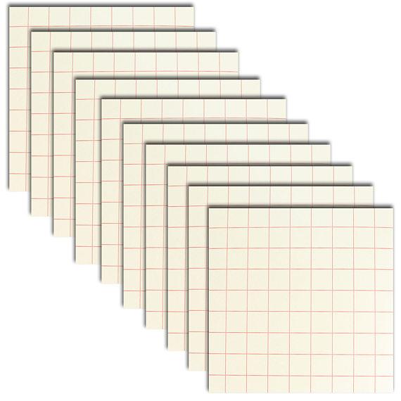 12" x 12" Sheets of Red Grid Transfer Paper